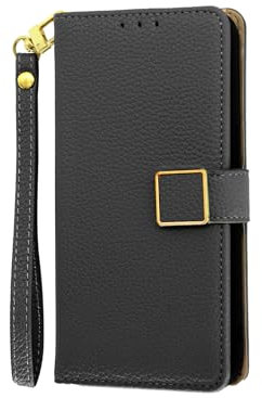 Jiajihua Cover Compatibile con ASUS ZB631KL / ZenFone Max Pro M2 Flip Stand Custodia per telefonoChiusura magnetica Slot per schede Cordino Black