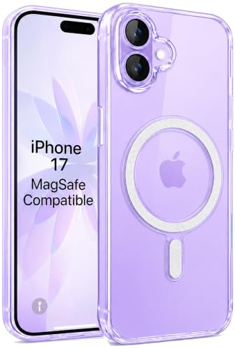 DN-Technology For iPhone 17 Case Clear Magnetic [Compatible with MagSafe] | Non-Yellowing, Shockproof, Slim Transparent Protective Phone Case Cover, for iPhone 17 6.3 inch