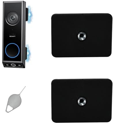 No Drill Mounting Bracket Compatible with eufy Security Video Doorbell E340 Magnetic Camera Mount, Doorbell Mount Camera Wall Mount Magnet Mount with 1/4 Thread for Metal Surface