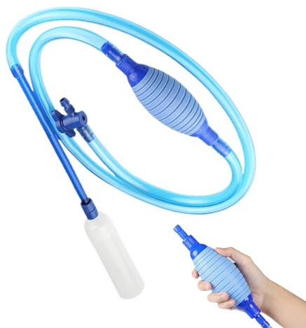 Mbiyhgta Fish Tank Cleaner – 98 Inches Filter Cleaner Pump, Sand Extractor Accessory, Aquarium Cleaning Tool | Flow Ergonomic Grip for Saltwater Freshwater Ponds Fountain Home Garden Backyard Fish