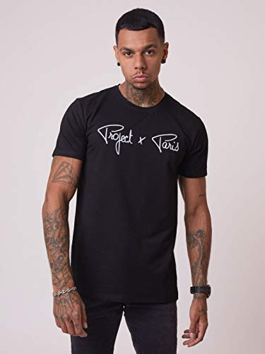 Project X Paris Herren 1910076 T-Shirt, Schwarz, M