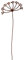 Manufaktur Lichtbogen Edelrost Gartenstecker Pusteblume 113 cm