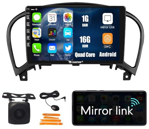 Automática Android Navegación Estéreo GPS Radio Cámara9 IPS Pantalla Táctil Tabletas Pad Reproductor de Medios para Infiniti Infiniti Esq 2014 & para Nissan Juke 2004-2016 Quad Core 1G+16G