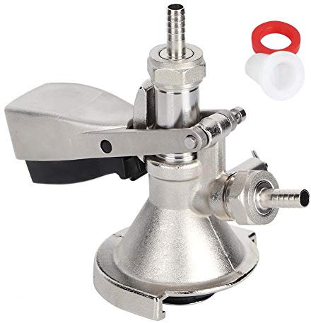 Acoplador de barril, tipo A Dispensador de barril de cerveza de acero inoxidable Acoplador de barril, conector de barril de cerveza Acoplador de barril de barril para bar, pub, hotel