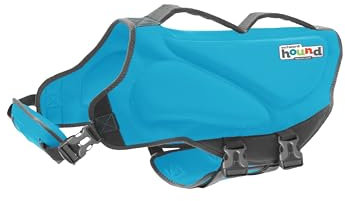 Outward Hound Dawson - Giubbotto salvagente per cani, blu, taglia L