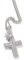 ICEDIAMOND 14K Iced Out Royal Crown Kreuz Anhänger Kette Halskette, vergoldet Bling CZ Diamant Kreuz Charme Hip Hop Modeschmuck für Männer Frauen (White,24''Curb)