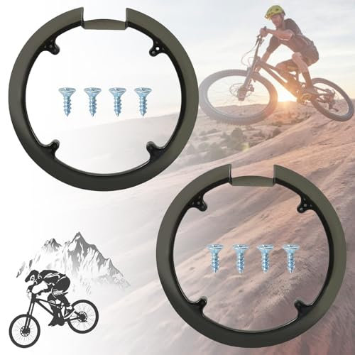 Brateuanoii 2 Stücke Fahrrad Kettenblatt, Fahrrad Kettenschutz, Fahrrad Kettenrad Kurbelgarnitur, Fahrrad Kurbelgarnitur, für Fahrradkettenradschutz, für Mountainbikes und Rennräder