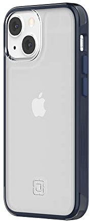 Incipio Organicore Clear Case Compatible with Apple iPhone 13 Mini [100% Compostable & Vegetable Materials I 4.2 m Drop Resistant I Qi & MagSafe Compatible I Slim Case] Blue/Transparent
