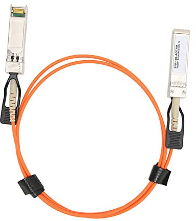 Vikye 10G SFP+ zu SFP+ AOC-Kabel, 1M, Plug-and-Play, Hochgeschwindigkeits-Stabilitätssignal, Kompatibel mit Extreme u.a.