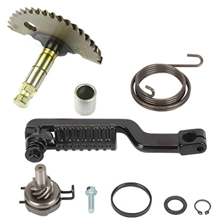 aleawol 8 Stück Kickstarter Ritzel, Gear Moped Kick Start Hebel Zwischenwelle Zahnrad Hebel Feder Moped Kickstarter Set für GY6 48CC Roller