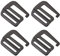 sourcing map 4 Stück Metall Schnallen Gurtband 1,26 32mm G-Haken Schiebeschnalle Verstellbare Schnallen für DIY Handgemachte Rucksack Taschen Gürtel, Mattschwarz