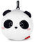 Legami - Reisekissen mit Nachtmaske, Panda, Zip-Verschluss, platzsparend, Haken für bequemen Transport, kleine Tasche auf der Rückseite, 16 x 16 cm