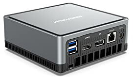 MINIS FORUM UM700 Mini-PC AMD Ryzen 7 3750H 16 GB RAM 512 GB SSD PCIe, Radeon RX Vega 10 Grafik, Dual WiFi BT 5.1, unterstützt 2,5 HDD, HDMI 2.0, Display, USB-C, 4X USB 3.1