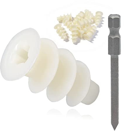 300x Hohlraumdübel Speed + 1x Setzwerkzeug Nylon Dübel 13x24 weiß Schrauben 4-6mm