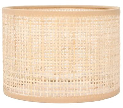 Geflochtener Rattan-Lampenschirm von Woven Baskets, Clip-on-Vintage-Tischlampenabdeckung, Stehlampe, Kleiner Lampenschirm Für Hängelampe, Pendelleuchte, Stehlampe E27 E14