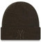 New Era Teamlogo New York Yankees Wintermütze Brown MLB Rib Wide Cuff Beanie Damen Frauen Fanartikel - One-Size