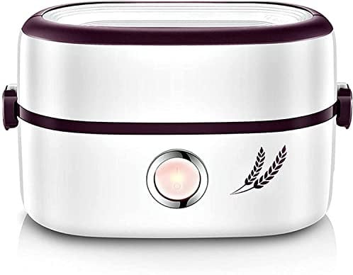 SilteD Portable Electric Heating Lunch Box Mini Rice Cooker And Steamer With Keep-Warm Function Ast Cooking without Burning For Dormitory Or Home,A