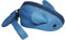 BAWAKO Petit Portefeuille Souris en Cuir - Porte-clés Porte-monnaie, Bleu