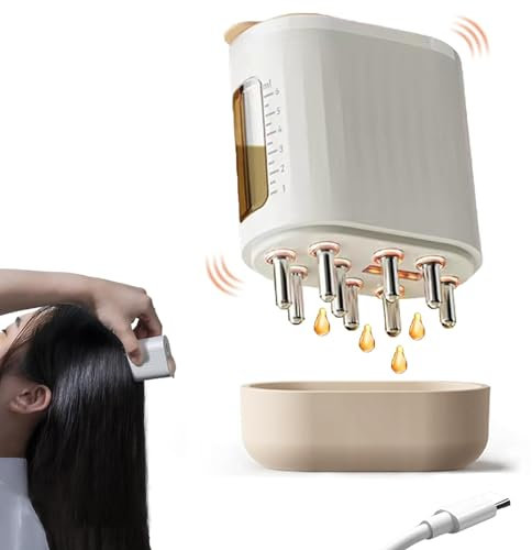 Electric Hair Oil Applicator and Scalp Massager 2 in 1,Opossum Hair Oil Applicator,Scalp Massager Hair Growth,Scalp Oil Applicator Head Massager Brush for Salon Care