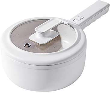 HLDMUXBF Olla común, Olla eléctrica doméstica, Fideos instantáneos, Olla eléctrica pequeña, Olla eléctrica, multifunción, Mini dormitorio, Cocina eléctrica de potencia pequeña Cazuela