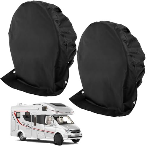 2 Pièces Housse de Protection Pneu,Housse de Pneu Voiture,Housse de Roue pour Caravane,Housse de Protection de Roue,Protecteurs de Roues Universels pour Roues de 27 à 29 Pouces Caravane SUV Camion