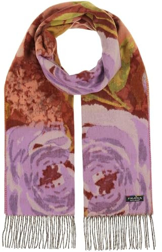FRAAS Cashmink Schal 35 x 200 cm - Weicher als Kaschmir - Made in Germany - Schal mit Blumen-Muster für Damen - Perfekt für Herbst und Winter Lilac Breeze
