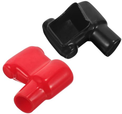 OUNONA 1 Pair Battery Jacket Car Battery Positive Battery Cover Battery Terminal Protection Kit Battery Terminal Caps Battery Cover Replacement Battery Terminal Protector Car Accessory
