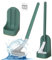Qaestuan Cepillo de Inodoro de Golf, Mango Largo Escobillas de Baño, Montado en la Pared escobilla baño Silicona, Limpieza Profunda de 360°, para la Limpieza Baño o el Aseo (Verde)