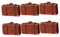 WHAMVOX 6 Stück Puppenhaus Puppenhaus Koffer Mini Koffer Puppenhaus Mini Gepäck Spielzeug Mini Gepäck Mitbringsel Vintage Puppenhaus Mini Koffer Aufbewahrung Miniatur Möbel
