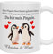 Kaffeebecher personalisiert | Valentinstagsgeschenk für ihn Tasse mit Spruch | Romantische Kaffeetasse für sie | Jahrestag Geschenk für Männer und Frauen | 330ml Teetasse | Du bist mein Pinguin