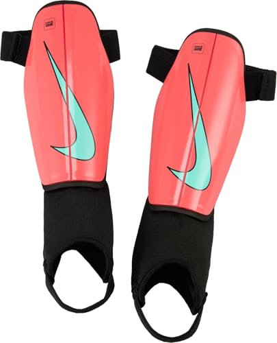 Nike Charge Fußball-Schienbeinschoner Für Kinder, Ember Glow/Black/Aurora Green, DX4610-850, L