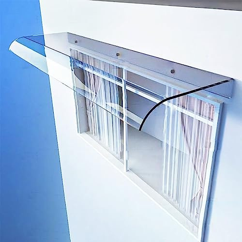 Tende da sole per finestre per porta del patio baldacchino invisibile esterno senza staffe gronda per finestre balcone per uso domestico trasparente silenzioso tenda resistente pannelli luce solare