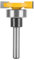 1 broca tipo T con rodamiento inferior for fresadora de carpintería, fresa de carburo for madera(6x31.75x6.35)
