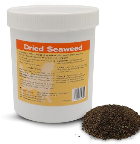 Seaweed For Dogs – 100% Pure Dried Seaweed - 500g - Full Of Nutrient Rich Goodness - Acts As Nature’s Dog Breath Freshener By Reducing Plaque And Tartar
