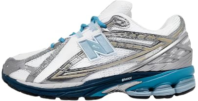 New Balance 1906 Men's Sneakers, White/Silver/Blue, 8 UK