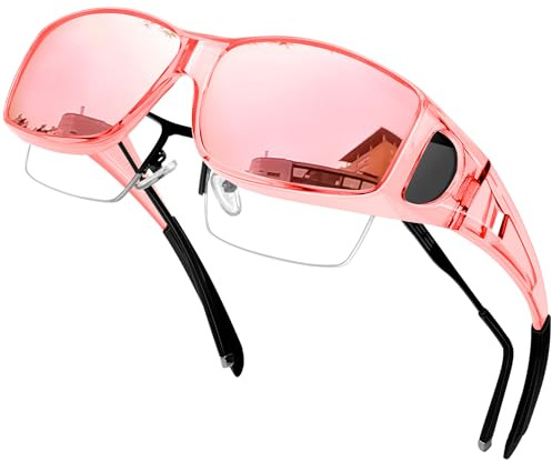 KANASTAL Surlunettes de Soleil Homme Femme Rectangulaire | TR90,UV400,Polarisant Sauf Jaune et Photochromique,Enveloppante,Protection Latérale,Conduire,Cyclisme,Pêche,Tennis,Moto,Vélo