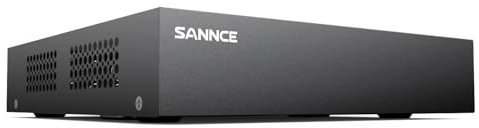 SANNCE DVR 8 Canales 1080P HD 5 en 1 para Sistema de Vigilancia Grabadora Kit de Seguridad para el Hogar con Cable Grabador de Video Digital, CCTV Admite CVBS/AHD/TVI/CVI/IP
