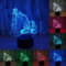 KINGCOO 3D Optical Illusion Lampe LED Nachtlichter, Verstellbar 7 Farben LED Schreibtischlampen Acryl Licht Berührungsschalter Stereo Visual Atmosphäre Tischlampe,Geschenk für Weihnachten (Bagger)