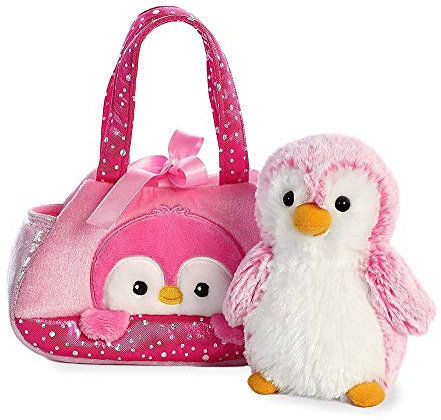 Aurora, 32832, Fancy Pal, Peek-A-Boo Penguin, 8In, Peluche, Rose
