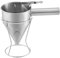 Eva Imbuto Dosatore Professionale Colino Dosatore per Dolci 1,0 L, Acciaio Inox, con Supporto colatore Professionale