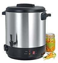 Stérilisateur De Bocaux Électrique Cuve Inox Avec Robinet Et Minuteur 31l 2100w - NS-ST31IN