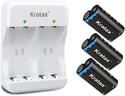 Kratax Rechargeable Battery Pack for Xbox Controller - 3x2500mAh Batteries and Charger for One/Series X/S/Elite - 48H Playtime