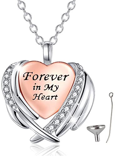 Canghai Cremation Urn Necklace Set for Ashes, Alloy Keepsake Ash Perfume Holder with Filling Accessory for Human Pet(Multi 5)