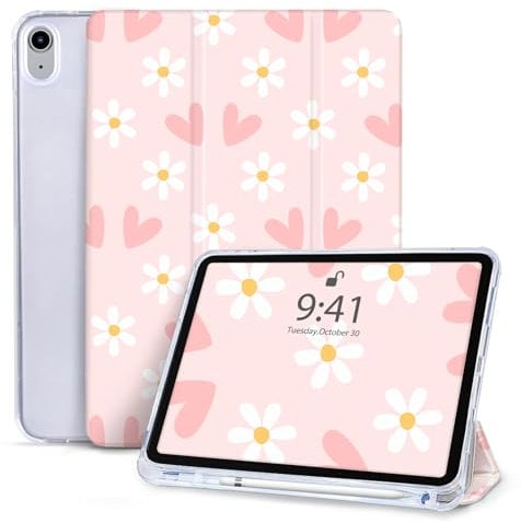 Vozehui 10.9 Zoll Hülle für iPad (A16) 11th Generation 11 Inch 2025&iPad 10 Generation Hülle 2022 mit Bleistifthalter, Tri-Fold Ständer Schutzhülle Intelligente Gehäuse mit Automatische Weckfunktion