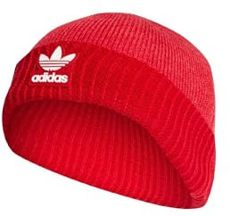 adidas Adicolor Cuff Knit Cap - Red, rot, One size