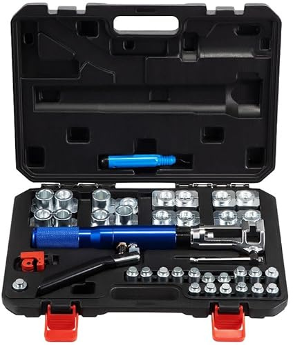 Hydraulic Flaring Tool Kit 45° for 3/16 - 1/2 Tube w/Cutter & Deburrer New, May Vary