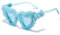 Lpitoy Frauen Plüsch Fuzzy Heart Sonnenbrille Punk Weiche Schatten Rave Party Brille Maskerade Brillen