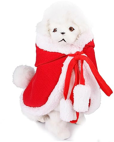 HAPINARY Weihnachts-hundeumhang Cosplay-Kleidung Für Haustiere Bequemes Haustierkostüm Für Reisen Und Feste
