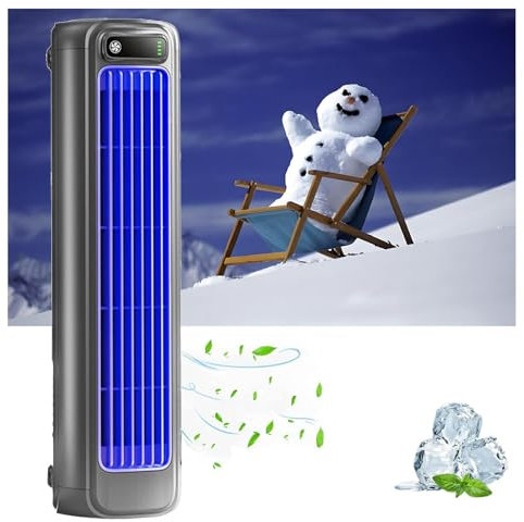 Wizvox Outfany Cooling Aceair Conditioner, Portable Tent Ac Unit Quiet, 3 Wind Speeds, Battery Air Conditioner Rechargeable, 24h Long-Lasting Battery Life -0203,darkgray-25