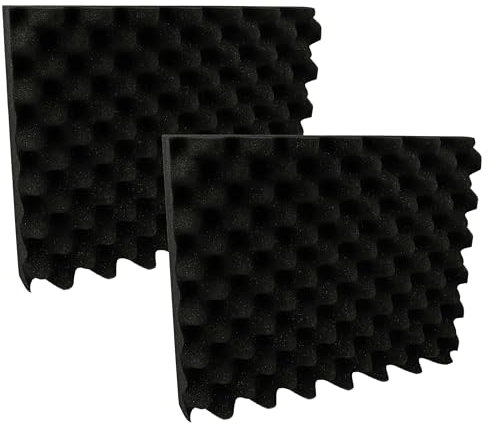 vhbw 2x Deckelpolster kompatibel mit Makita MakPac (Größe 1 bis 4) Werkzeugkoffer - Genoppt, Schaumstoff, Weich